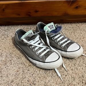 Converse All Star Shoes. Size 8. Dark Grey.